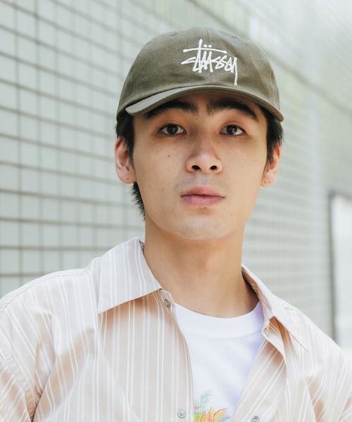 STUSSY(ステューシー)の「STUSSY/ステューシー BIG LOGO TWILL LOW PRO CAP キャップ(キャップ・メンズ・ブラック/オリーブ・FREE)」の20枚目の写真
