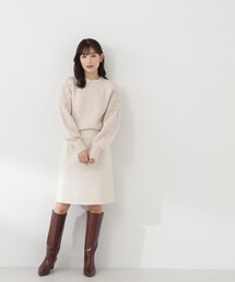 NATURAL BEAUTY BASIC | ◇カルゼフリンジミニスカート(スカート)
