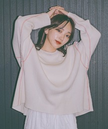 INTER FACTORY | 2/9号室（かおこ&ひろと） - ヘビーウエイトステッチ配色サーマルロンT　made in INTER FACTORY(Tシャツ/カットソー)