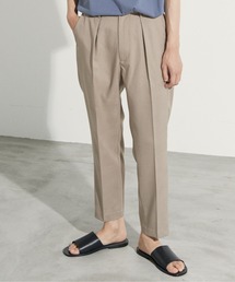 WYM LIDNM | 【WYM LIDNM】PE/TWILL TAPERED ANKLE SLACKS/テーパードアンクルスラックス(スラックス)