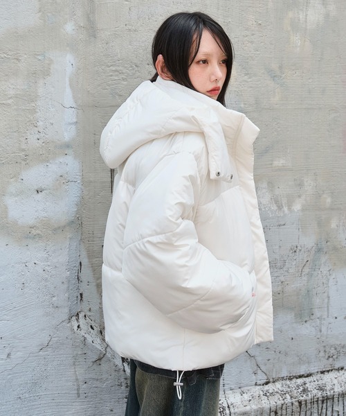 WEGO(ウィゴー)の「WEGO/2WAYフードパファーブルゾン(ダウンジャケット/コート・レディース・アイボリー/ブラック・SMALL/MEDIUM)」の11枚目の写真