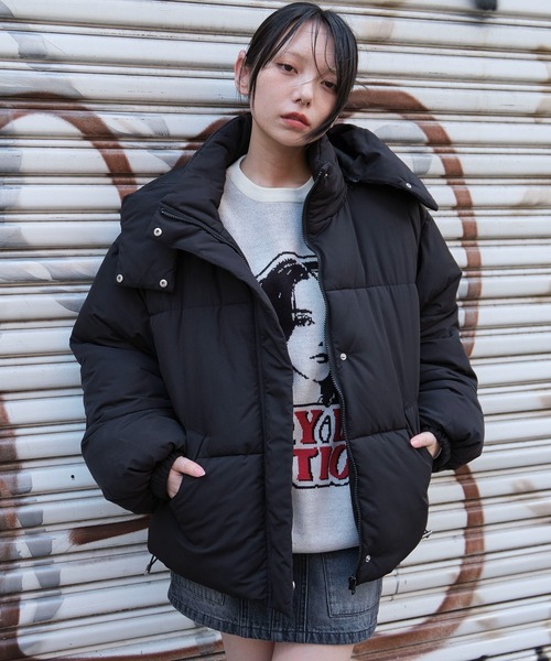 WEGO(ウィゴー)の「WEGO/2WAYフードパファーブルゾン(ダウンジャケット/コート・レディース・アイボリー/ブラック・SMALL/MEDIUM)」の14枚目の写真