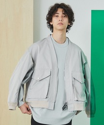 UNITED TOKYO | トリプルフェイスノーカラーボンバージャケット/ノーカラーブルゾン/2021 SPRING(ブルゾン)