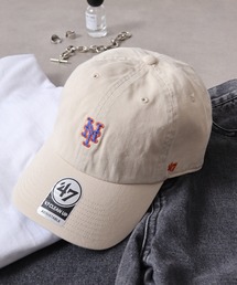 MLB公認 ’47BRAND NY ミニロゴ CLEAN UP Base Runner BBキャップ