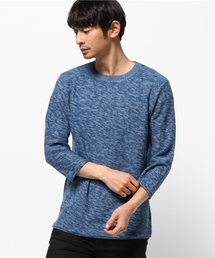 SHIPS JET BLUE | SHIPS JET BLUE(シップス ジェットブルー): メランジプルオーバーニット【七分袖】 16ss(ニット/セーター)