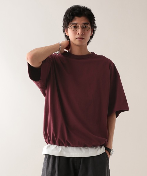 SIGNAL SPORTS(シグナルスポーツ)の「【SIGNAL SPORTS】10s/ドローストリングTシャツ(Tシャツ/カットソー・メンズ・ホワイト/ネイビー/ワインレッド・MEDIUM/LARGE)」の15枚目の写真