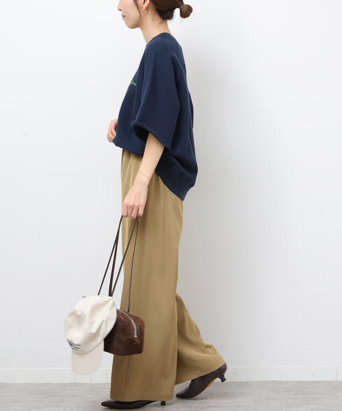 JOURNAL STANDARD relume(ジャーナルスタンダード レリューム)の「UVカット / 防シワ / 吸水速乾 ウォッシャブルヘビーツイルイージーワイド(その他パンツ・レディース・ベージュ/ブラック/チャコールグレー/ホワイト・36/38)」の11枚目の写真