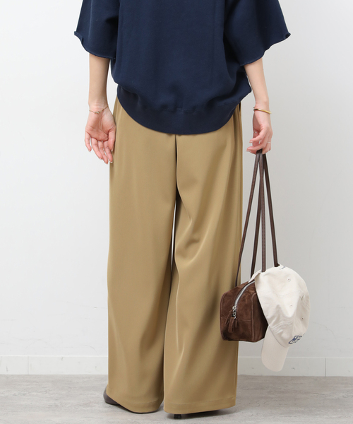 JOURNAL STANDARD relume(ジャーナルスタンダード レリューム)の「UVカット / 防シワ / 吸水速乾 ウォッシャブルヘビーツイルイージーワイド(その他パンツ・レディース・ベージュ/ブラック/チャコールグレー/ホワイト・36/38)」の18枚目の写真