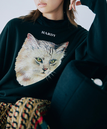 HARDY NOIR | 《追加》CAT PRINT スウエット 2(スウェット)