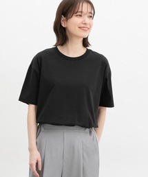 Honeys | 【ハニさら・接触冷感・UVカット】きれいめTシャツ(Tシャツ/カットソー)