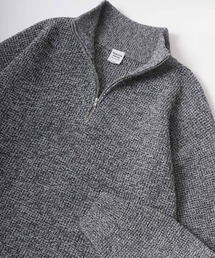 Lazar | Oversize Cloud Knit Haif Zip Sweater/オーバーサイズ クラウドニット 畦編み ハーフジップ セーター レディース メンズ(ニット/セーター)