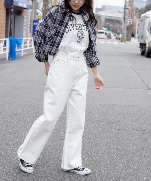 WEGO/ウエストフィットワイドストレートパンツの13枚目の写真