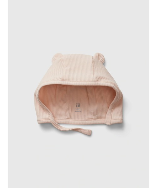 GAP(ギャップ)の「はじめてのお気に入り くまさん 細リブハット帽子 (ベビー)(その他ベビーウェア・キッズ・ベージュ/ピンク/グリーン/ブルー/ピンク系その他/ブラック・3-6M/0-3M/6-12M)」の6枚目の写真