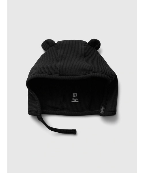 GAP(ギャップ)の「はじめてのお気に入り くまさん 細リブハット帽子 (ベビー)(その他ベビーウェア・キッズ・ベージュ/ピンク/グリーン/ブルー/ピンク系その他/ブラック・3-6M/0-3M/6-12M)」の2枚目の写真