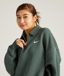 ナイキ スポーツウェア フェニックス フリース ウィメンズ オーバーサイズド 1/4ジップ ポロ / Nike Sportswear Phoenix Fleece Women's Oversized 1/4-Zip Polo＜XS-2XL 展開＞