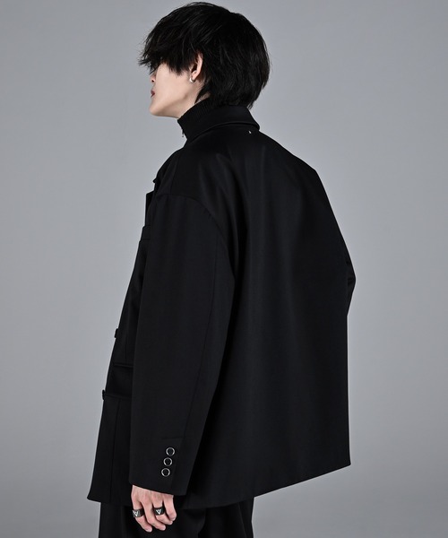 ADRER(アドラー)の「TR w cloth loose tailored double jacket / TRダブルクロスルーズテーラードダブルジャケット(テーラードジャケット・メンズ・ブラック/ブラウン系1/グレー/ブラック系1/ブラック系2・XS/S/M/L)」の17枚目の写真