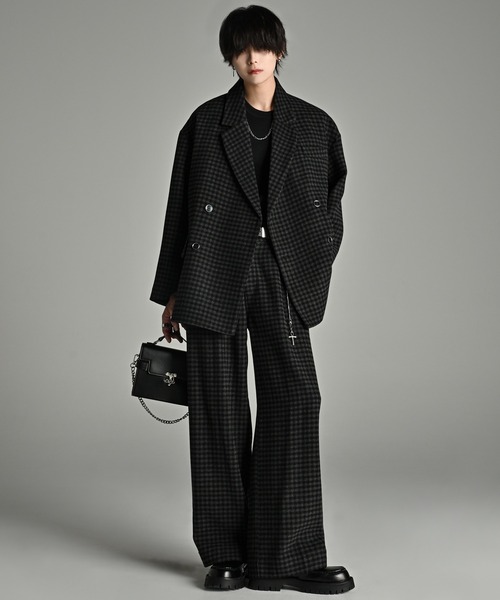 ADRER(アドラー)の「TR w cloth loose tailored double jacket / TRダブルクロスルーズテーラードダブルジャケット(テーラードジャケット・メンズ・ブラック/ブラウン系1/グレー/ブラック系1/ブラック系2・XS/S/M/L)」の22枚目の写真