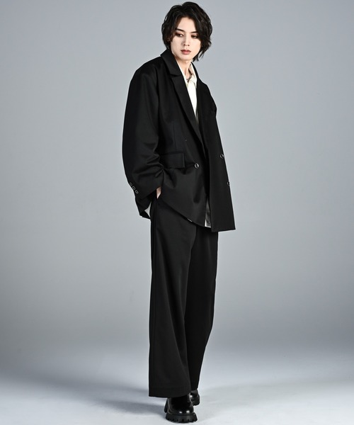 ADRER(アドラー)の「TR w cloth loose tailored double jacket / TRダブルクロスルーズテーラードダブルジャケット(テーラードジャケット・メンズ・ブラック/ブラウン系1/グレー/ブラック系1/ブラック系2・XS/S/M/L)」の15枚目の写真