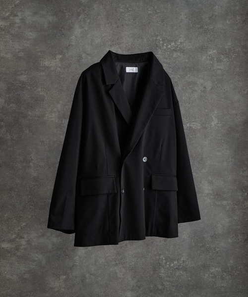 ADRER(アドラー)の「TR w cloth loose tailored double jacket / TRダブルクロスルーズテーラードダブルジャケット(テーラードジャケット・メンズ・ブラック/ブラウン系1/グレー/ブラック系1/ブラック系2・XS/S/M/L)」の11枚目の写真