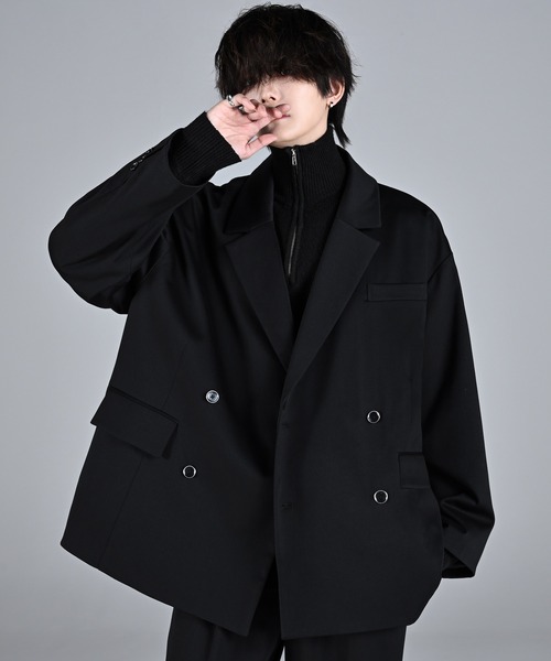 ADRER(アドラー)の「TR w cloth loose tailored double jacket / TRダブルクロスルーズテーラードダブルジャケット(テーラードジャケット・メンズ・ブラック/ブラウン系1/グレー/ブラック系1/ブラック系2・XS/S/M/L)」の16枚目の写真