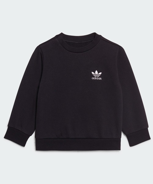 adidas(アディダス)の「アディカラー クルーネック セットアップ / アディダスオリジナルス(スウェット・キッズ・ブラック/パープル/ブルー・90/80/70/60/100)」の5枚目の写真