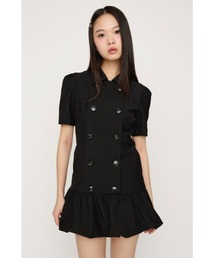 SLY | 【SNSで話題!】DOUBLE BUTTON BALLOON S/OP ダブルボタンバルーンショートワンピース 春服 夏服(ワンピース)