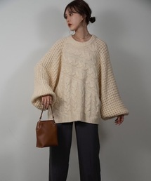 Amiur | change pattern volume knit(ニット/セーター)