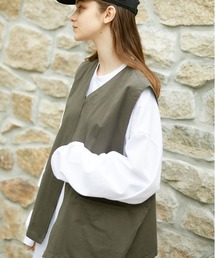 flaner | Loose military vest/ルーズミリタリーベスト(ベスト)