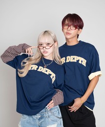 LTR DEPTH | LTR DEPTH/チェックカレッジグラフィックT(Tシャツ/カットソー)