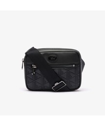 LACOSTE | モノグラム レザーモノグラムリポーターバッグ(ショルダーバッグ)