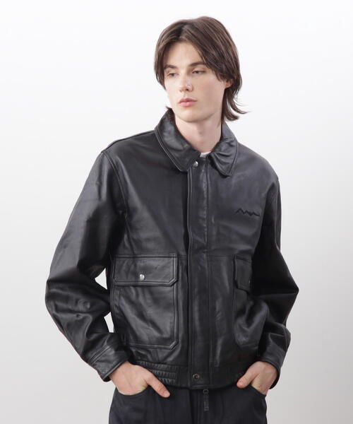MANASTASH(マナスタッシュ)の「MANASTASH/マナスタッシュ/LEATHER MOTOR BLOUSON/レザーモーターブルゾン(ブルゾン・メンズ・ブラック・M/L/XL)」の16枚目の写真