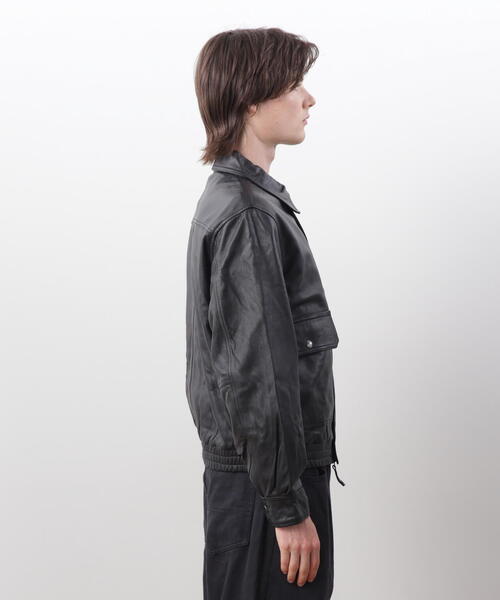 MANASTASH(マナスタッシュ)の「MANASTASH/マナスタッシュ/LEATHER MOTOR BLOUSON/レザーモーターブルゾン(ブルゾン・メンズ・ブラック・M/L/XL)」の18枚目の写真