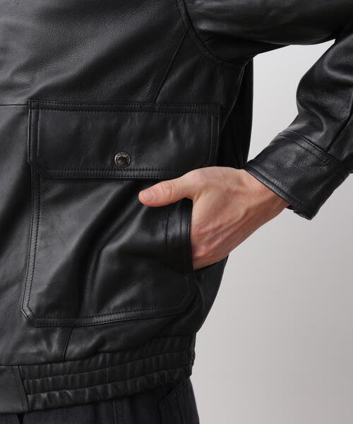 MANASTASH(マナスタッシュ)の「MANASTASH/マナスタッシュ/LEATHER MOTOR BLOUSON/レザーモーターブルゾン(ブルゾン・メンズ・ブラック・M/L/XL)」の22枚目の写真