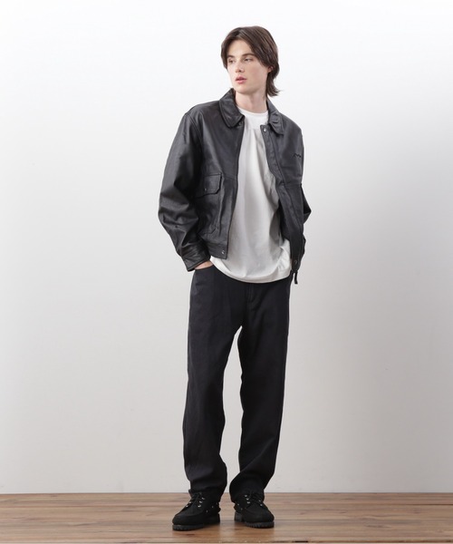 MANASTASH(マナスタッシュ)の「MANASTASH/マナスタッシュ/LEATHER MOTOR BLOUSON/レザーモーターブルゾン(ブルゾン・メンズ・ブラック・M/L/XL)」の4枚目の写真