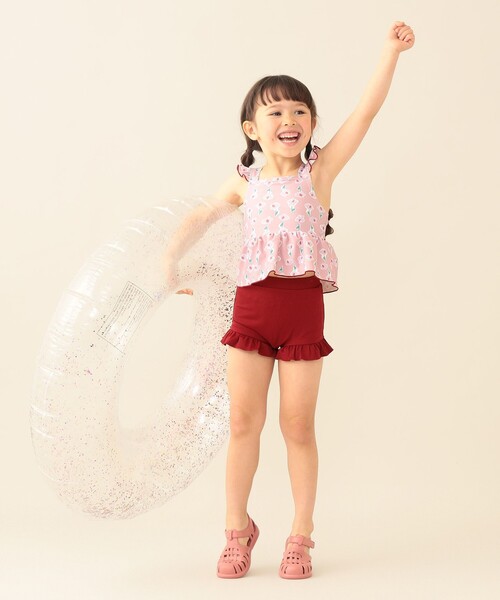 BEAMS mini(ビームスミニ)の「セパレート フリル スイムウェア 2026SS(100~130cm)プール 水遊び(水着・キッズ・イエロー系その他4/ピンク・L(120-130)/M(110-120)/S(100-110))」の13枚目の写真