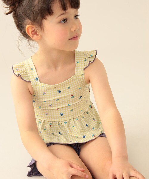 BEAMS mini(ビームスミニ)の「セパレート フリル スイムウェア 2026SS(100~130cm)プール 水遊び(水着・キッズ・イエロー系その他4/ピンク・L(120-130)/M(110-120)/S(100-110))」の15枚目の写真