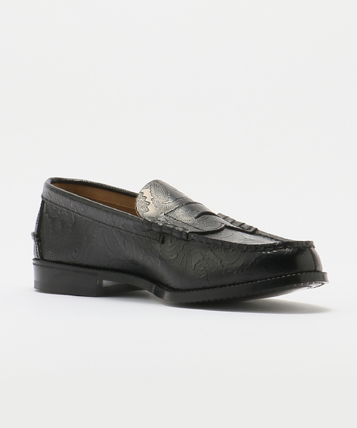 The Kenford Fineshoes(ケンフォードファインシューズ)の「【The Kenford Fineshoes】EMBOSSED LOAFERS / BLACK PAISLEY(ローファー・メンズ・ブラック・25cm/25.5cm/26cm/26.5cm/27cm)」の6枚目の写真