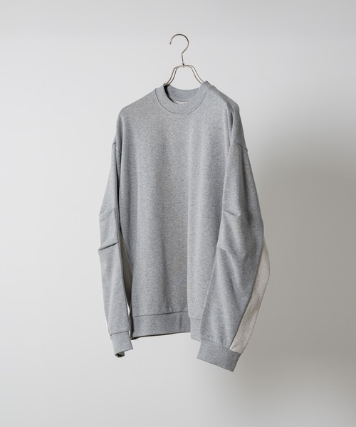 soerte(ソエルテ)の「Oversize inside out crew neck sweat/オーバーサイズ切り替えクルーネックスウェット(スウェット・メンズ・ブラック/グレー・2/1/3)」の21枚目の写真