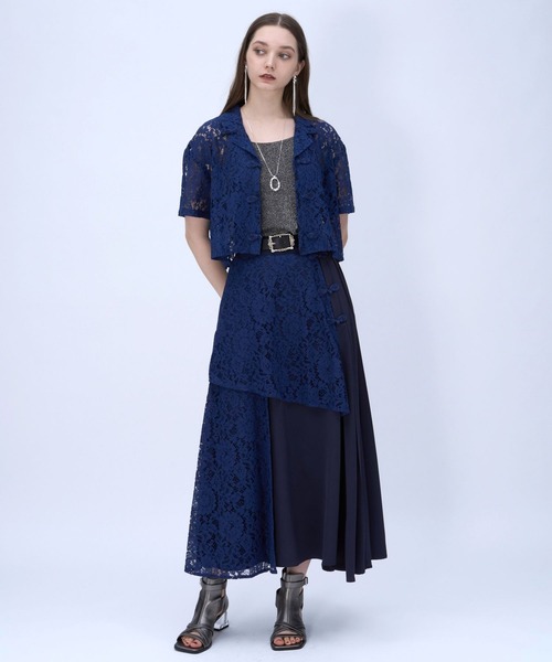 HARE(ハレ)の「カイキンレースチャイナシャツ(HARE)(シャツ/ブラウス・レディース・ホワイト/ブラック/ネイビー/オレンジ/ダークブルー・FREE)」の12枚目の写真
