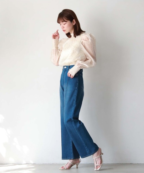 archives(アルシーヴ)の「センターシームデニムパンツ(デニムパンツ・レディース・ブルー/サックスブルー・SMALL/MEDIUM)」の18枚目の写真