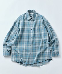 限定展開 Relax Fit リラックスフィット オンブレチェック ネルシャツ