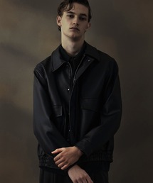 UNITED TOKYO | 《残りわずか》VINTAGE LEATHER ブルゾン |2WAY/スタンド/レザー/フライト/防風性/防水性/冬服/ムレ防止/静電気防止(ブルゾン)