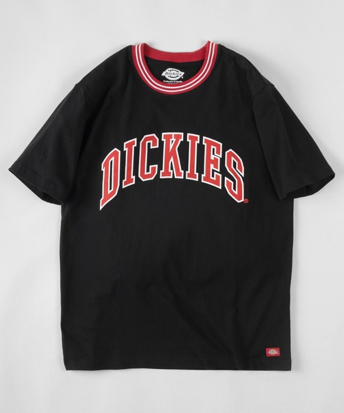 【Dickies/ディッキーズ】リブライン カレッジロゴ＆袖切替え ブランドロゴ クルーネックTシャツの10枚目の写真