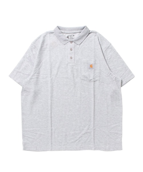 Carhartt(カーハート)の「Carhartt / カーハート Contractor's Work Pocket Polo 鹿の子 半袖 ポロシャツ 6oz(ポロシャツ・メンズ・ブラック/ヘザーグレー/モスグリーン/ネイビー・LARGE/X-LARGE/MEDIUM)」の15枚目の写真