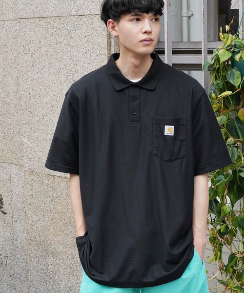 Carhartt(カーハート)の「Carhartt / カーハート Contractor's Work Pocket Polo 鹿の子 半袖 ポロシャツ 6oz(ポロシャツ・メンズ・ブラック/ヘザーグレー/モスグリーン/ネイビー・LARGE/X-LARGE/MEDIUM)」の17枚目の写真