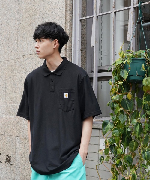 Carhartt(カーハート)の「Carhartt / カーハート Contractor's Work Pocket Polo 鹿の子 半袖 ポロシャツ 6oz(ポロシャツ・メンズ・ブラック/ヘザーグレー/モスグリーン/ネイビー・LARGE/X-LARGE/MEDIUM)」の18枚目の写真