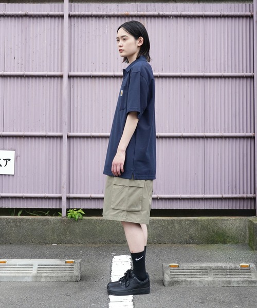 Carhartt(カーハート)の「Carhartt / カーハート Contractor's Work Pocket Polo 鹿の子 半袖 ポロシャツ 6oz(ポロシャツ・メンズ・ブラック/ヘザーグレー/モスグリーン/ネイビー・LARGE/X-LARGE/MEDIUM)」の10枚目の写真
