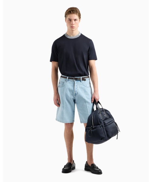 EMPORIO ARMANI(エンポリオアルマーニ)の「【エンポリオ アルマーニ】Tシャツ ジャージー トリムクルーネック(Tシャツ/カットソー・メンズ・ネイビー/グレー・LARGE/MEDIUM/SMALL/X-LARGE/X-SMALL/XX-LARGE/XXX-LARGE/XX-SMALL)」の5枚目の写真