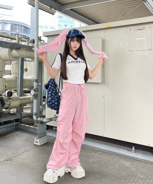 ストリートファッション XU エックスユー string cargo jogger pants ストリング カーゴパンツ ジョガーパンツの9枚目の写真