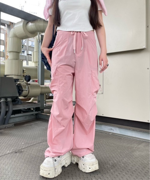 ストリートファッション XU エックスユー string cargo jogger pants ストリング カーゴパンツ ジョガーパンツの4枚目の写真